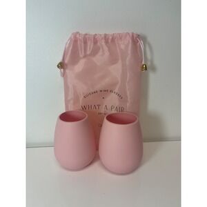 ODEME What A Pair Silicone Wine Glasses Set of 2 New in Package